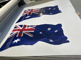 Australian Flag Vinyl Decal: Gloss UV Sticker for Car, Camper, Boat or 4WD