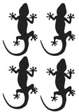 Gecko Sticker Decal for Car, Ute, Laptop or Vehicle Vinyl Sticker Available in Black or White, Multiple Sizes