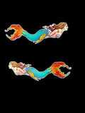 2 x Mermaids sticker popular laptop, skateboard, car sticker, window sticker laptop
