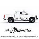 Set of Mountain Side Door Fender Skirt Stripes Decals universal - Mega Sticker Store