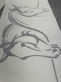 Horses Heads Horses on Board Horse Float Decals for Horse Trailer truck stickers