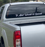 Mental Health Awareness Car Decal: 'It Ain't Weak to Speak' Window Sticker for Emotional Support