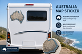 Large Map Australia Motorhome decal detailed Road Map Sticker Decal