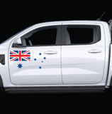 Australian Flag Southern cross sticker decals for side of Ute , Car , 4WD Suits Toyota Ford Mazda GWM Nissan Vehicle