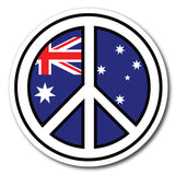 vehicle sticker decal Australia flag peace sign car sticker