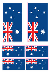 Australian Flag Car Sticker Set, Vinyl Bumper & Window Decals for 4x4 Vehicles