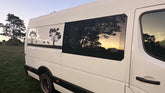 Australian landscape decal on transit motorhome