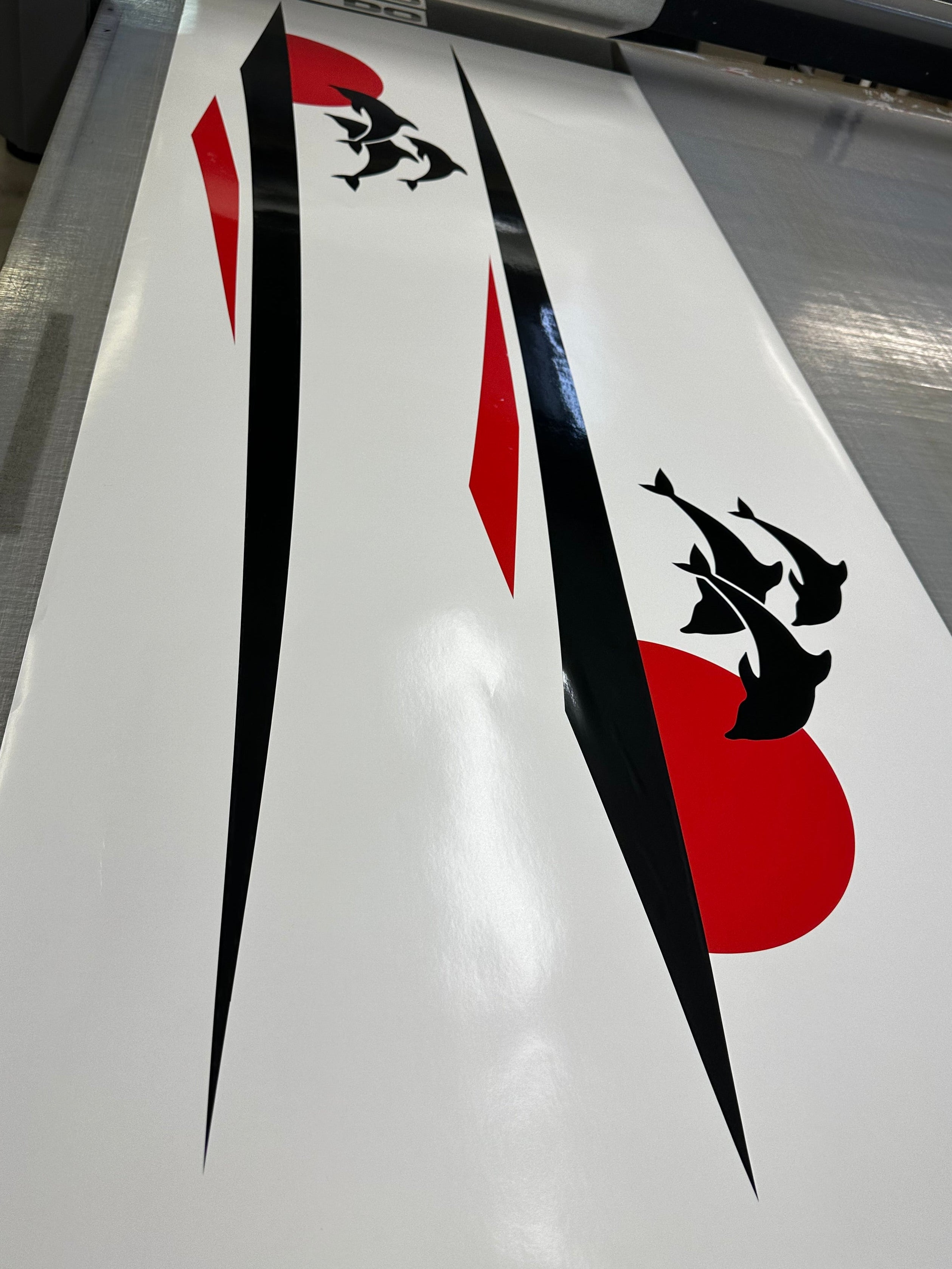 Dolphin Gloss Vinyl Stripe Decal for Boats, Caravans and RVs, Custom Colours and Sizes Available