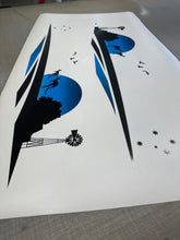 Blue Kangaroo Vehicle Stripes Decal - Windmill Design for Boats, RVs, Campervans, Motorhomes