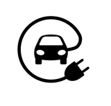 EV Electric vehicle fuel cap sticker decal 100mm