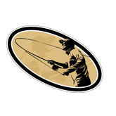 Fly Fishing Car Sticker Premium Printed & Laminated Vinyl Decal