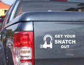 Funny 4x4 Car Sticker SNATCH OUT For Offroad 4wd Turbo Diesel Ute / Wagon Winch