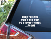 GOOD FRIENDS Popular Funny car sticker JDM 4WD 4X4