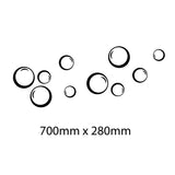 GLASS POOL FENCE SAFETY DECAL BUBBLES