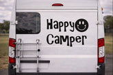 Happy Camper Vinyl Decal Sticker – Ute, Campervan & Caravan Window Sticker