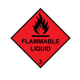Vinyl Flammable Liquid 3 Label Sticker Decal