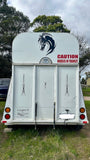 Horse head decal on horse float mega sticker store caution horse stickers