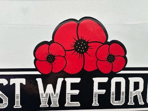 Lest we forget Anzac Australian vehicle sticker decal various sizes - Mega Sticker Store