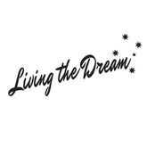 57cm Living the dream Australian Southern cross car sticker