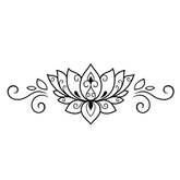 Lotus-flower-sticker-decal, vehicle , or glass window or doors