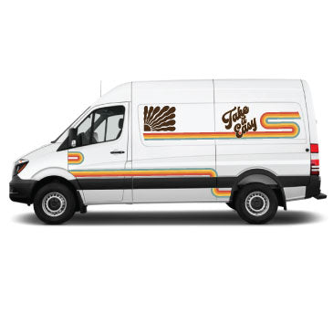 Rero pinstripe vehicle sticker decals take it easy