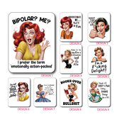 Qty 1 per sale Sarcastic pin up girl funny stickers vehicle laptop window (Copy)