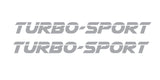 2 x Turbo Sport Decals , Stickers 4WD 4x4 Sticker