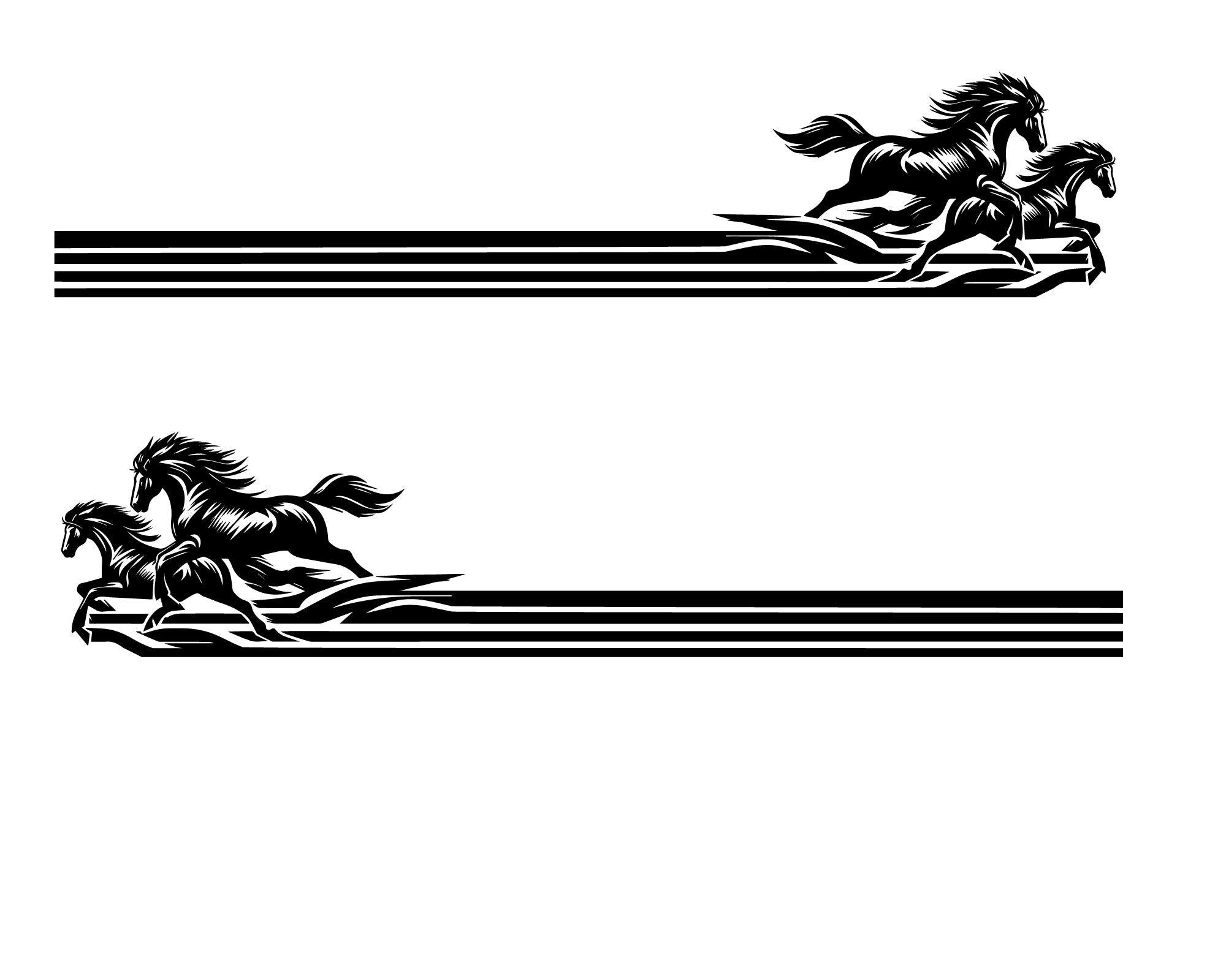 vehicle stripe for horse float truck trailer or car computer cut in high quality 7 year vinyl - Mega Sticker Store