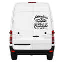 Autocollant Humour 'On An Adventure Before Dementia' - 130x120 Mm, Vinyle, Pour Camping-car/van - 5