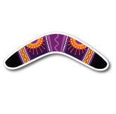 40cm Colourful Boomerang decals Australian inspired patterned multicolour vehicle sticker