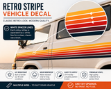 Retro Orange & Brown Pinstripe Decal for Cars, Vans, RVs, Motorhomes, Campers & Horse Floats
