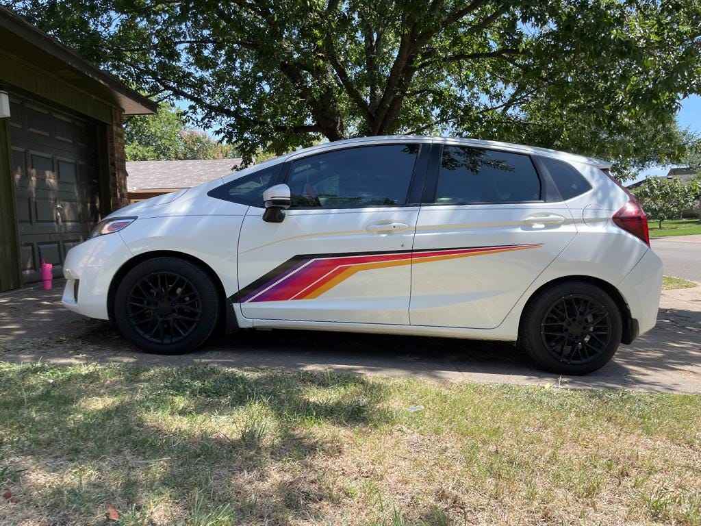 Universal Racing stipe vehicle decal colourful pinstripe kit