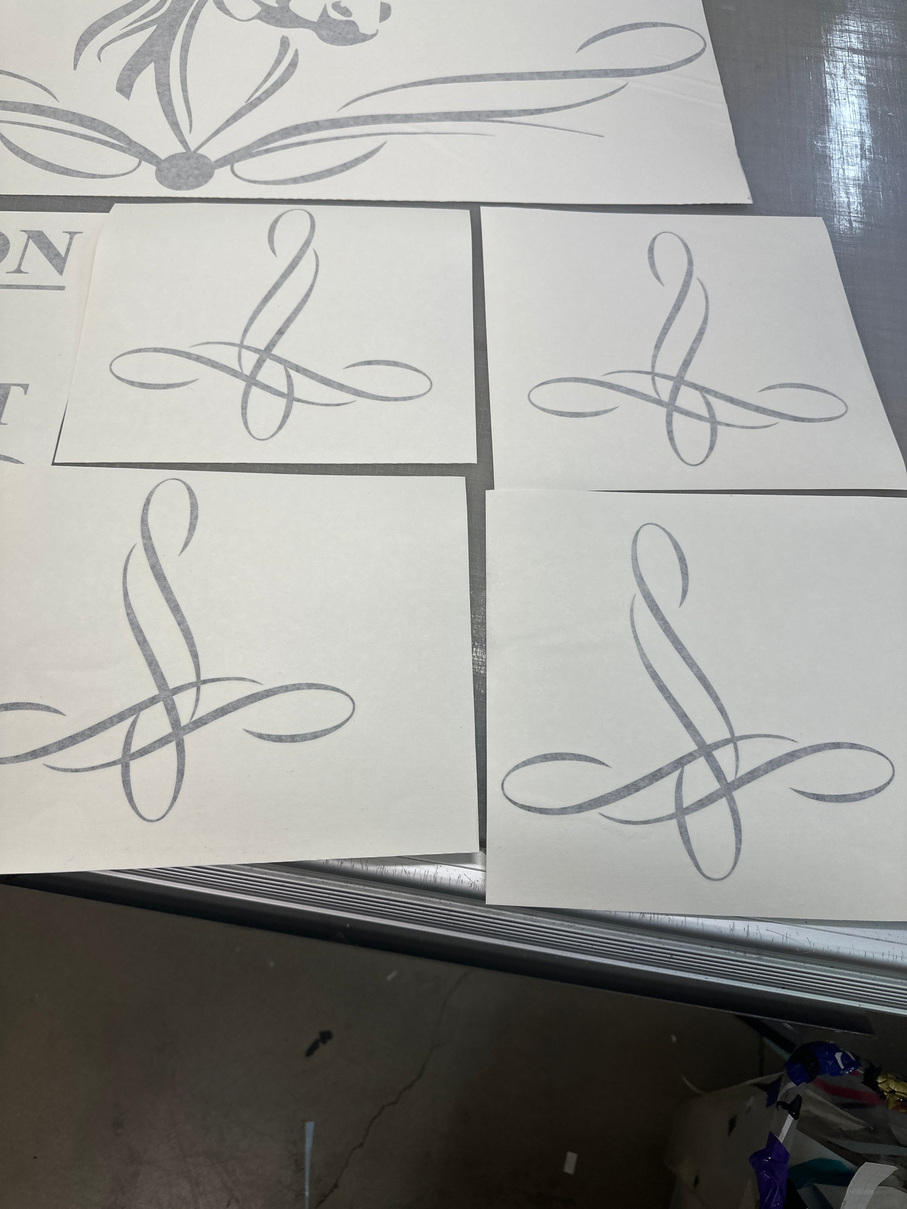 horse scroll vehicle decals