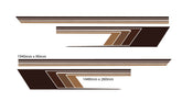 Brown vehicle Side stripes retro colours suitable for Landcruiser jeep van motorhome truck pinstripes (Copy)