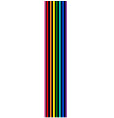 Mega Sticker Store rainbow pride pinstripe vinyl decal for vehicles with a glossy finish for UV protection