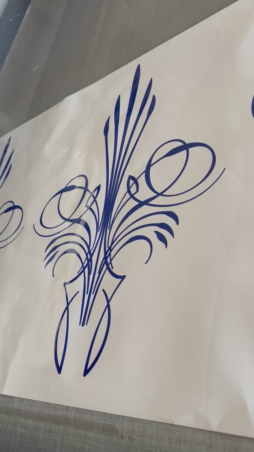Elegant Pinstripe Scroll Vinyl Decals for Horse Floats, Trucks & Trailers - Australian Made Vehicle Stickers