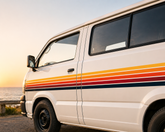 Retro Orange & Brown Pinstripe Decal for Cars, Vans, RVs, Motorhomes, Campers & Horse Floats