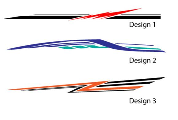 High-Quality Vehicle Stripe Stickers and Decals for RVs, Campervans, and More