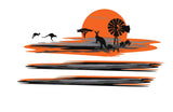 3.5m Kangaroo windmill Vehicle Stripes Vehicle Boat RV Campervan Caravan Motorhome - Mega Sticker Store