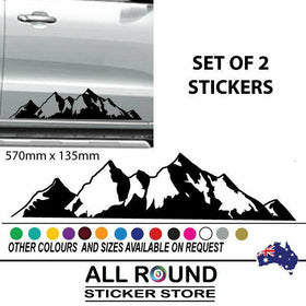 MOUNTAIN DECAL 4x4 CAR STICKER 4WD LARGE