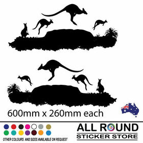 Large kangaroo sticker decal  for , motorhome, 4x4 , trailer,