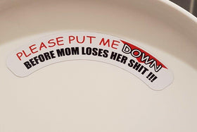 toilet seat sticker funny sticker