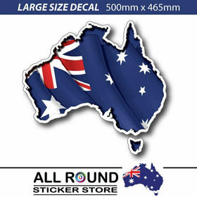 Large Australian Map decal sticker decal for , motorhome, 4x4 , trailer, Caravan