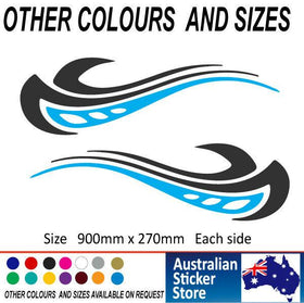 Vehicle stripes Boat stripes horse float stickers decals popular DESIGN 8