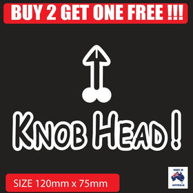 Funny car bumper sticker Knob Head Jdm Popular