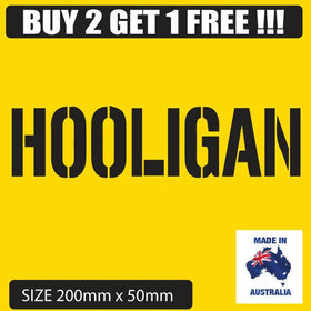 funny Hooligan Car Sticker 4x4 Decal Vinyl JDM  Race Drift Hoon