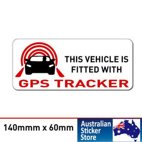 GPS Tracker Fitted Warning Sticker Decal Safety Sign Car