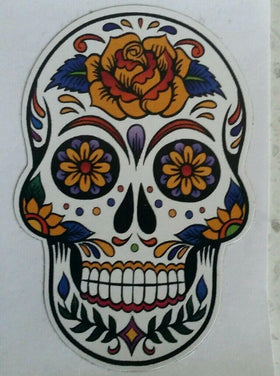 Sugar skull car sticker decal small to large sizes available vehicle , motorhome, window