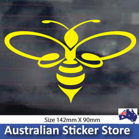 CUTE YELLOW BEE  sticker decal, cute car sticker window decal