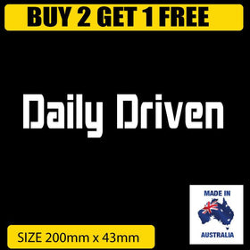 DAILY DRIVEN  JDM Sticker Decal Car 001
